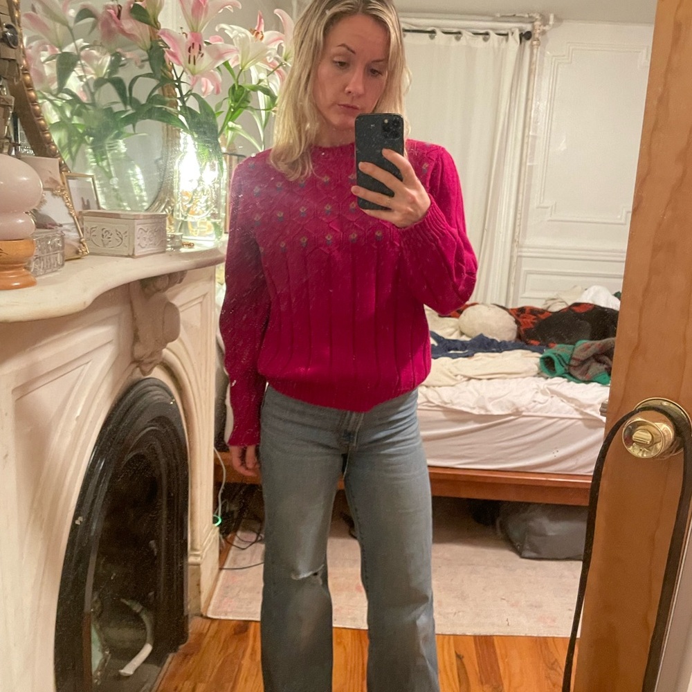 Pendleton Pink Sweater Size Small - image 4